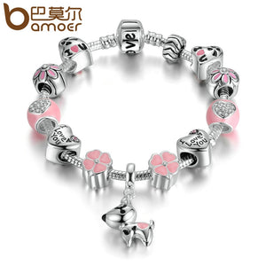 Heart Flower Bracelet